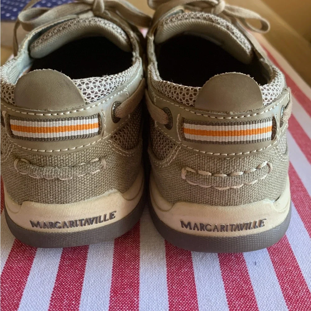 Margaritaville Harpoon Lace Khaki Boat Shoes